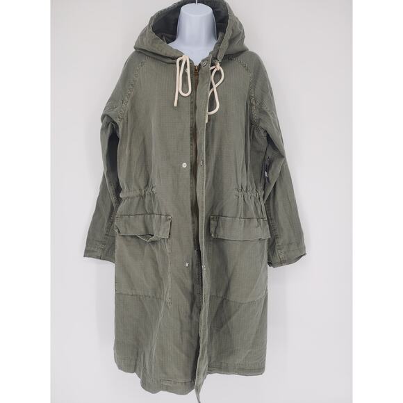 Lucky Brand Green Tencel Oversized Hooded Jacket NWT Women’s Size Small - Picture 10 of 16